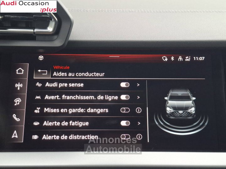 Audi A3 BERLINE Berline TFSI Mild Hybrid 150 S tronic 7 S line - 33