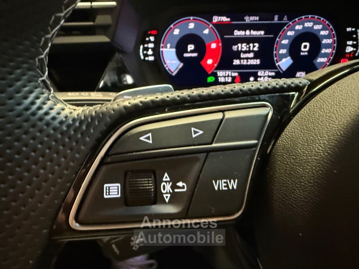 Audi A3 Sportback 40 TDI 200 S tronic 7 Quattro S Line/Toit Ouvrant / BO / Apple CarPlay/ Garantie 11/2027 - 17