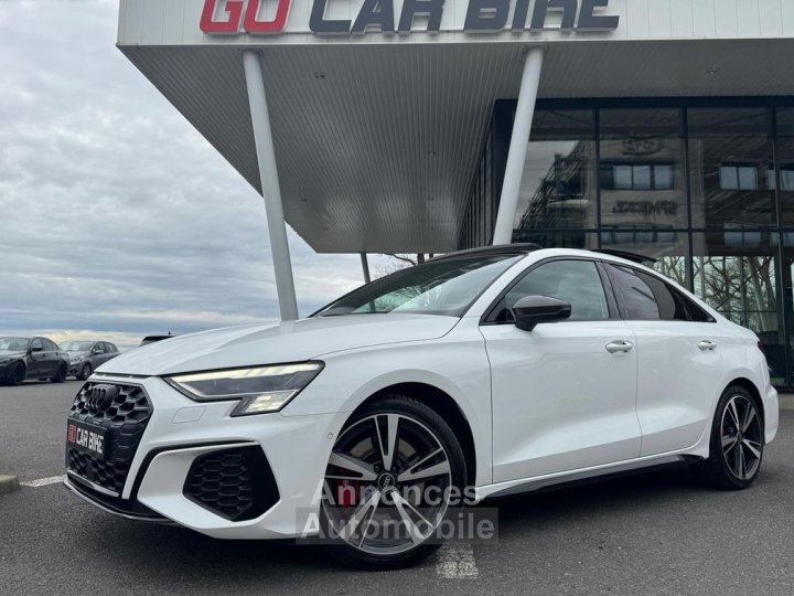Audi S3 Berline Malus pay&eacute; 310CH S Tronic Quattro Garantie 6 ans Toit ouvrant panoramique Bang&Olufsen Pack Black Cam&eacute;ra Volant m&eacute;plat LED adaptatifs 18P 619- - 1
