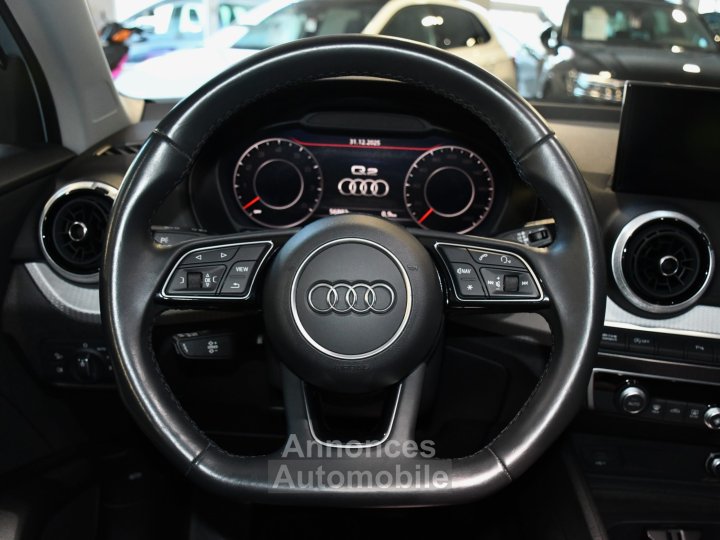 Audi Q2 Design Luxe 35 TFSI 150 S-Tronic GPS Virtual TO Caméra Régulateur Drive LED Hayon Pré Sense JA 18 - 21