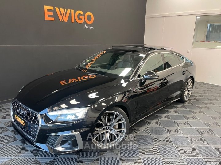Audi A5 Sportback 40 tdi 20l 204ch s-line hybrid mhev quattro s-tronic toit ouvrant - 1