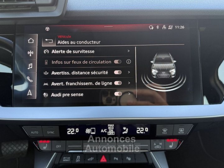 Audi A3 Sportback 40 TFSI E 204CH S TRONIC 6 - 11