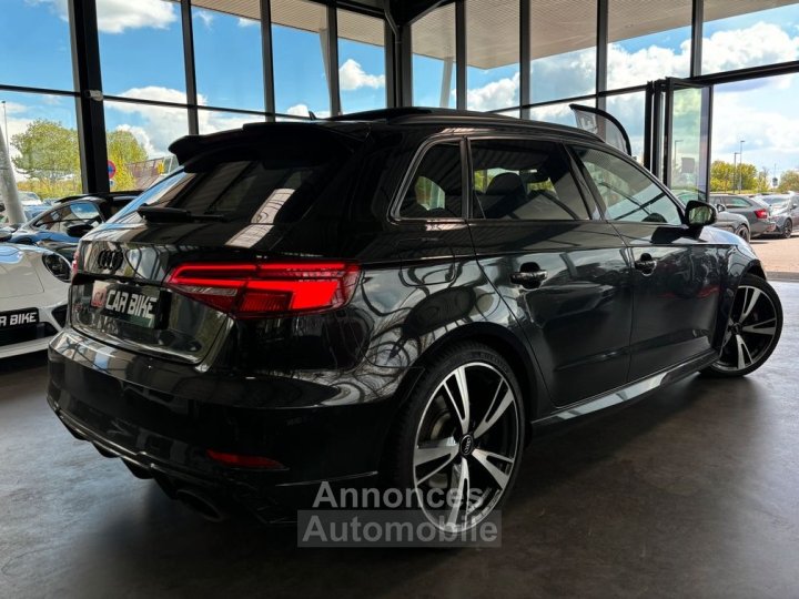 Audi RS3 Sportback 400 CH Quattro S Tronic 7 Fran&ccedil;aise Garantie 6 ans Suivi Toit ouvrant Bang & oluffsen 519-mois - 2
