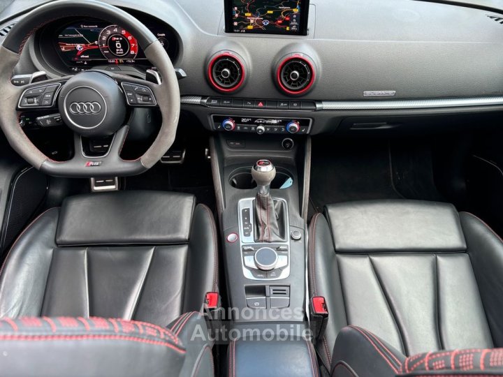 Audi RS3 Sportback 400 CH Quattro S Tronic 7 Fran&ccedil;aise Garantie 6 ans Suivi Toit ouvrant Bang & oluffsen 519-mois - 4
