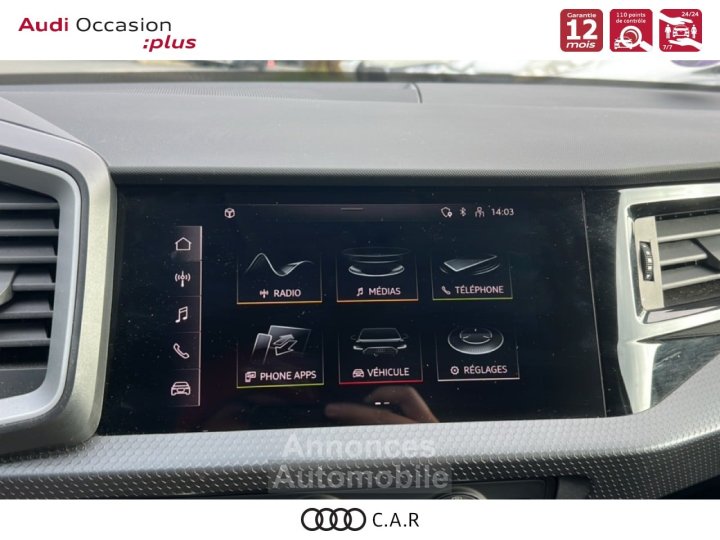 Audi A1 Sportback 25 TFSI 95 ch S tronic 7 Advanced - 14