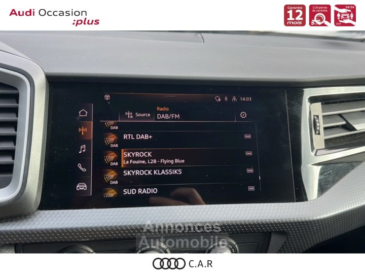 Audi A1 Sportback 25 TFSI 95 ch S tronic 7 Advanced - 15