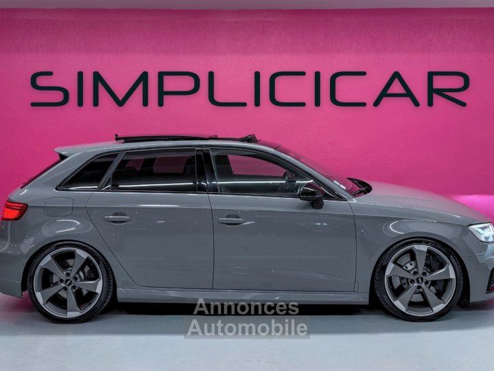 Audi RS3 SPORTBACK 25 TFSI 400 S tronic 7 Quattro - GRIS NARDO - SUIVI COMPLET - TOIT OUVRANT - CAM&Eacute;RA - GARANTIE 12 MOIS - 4