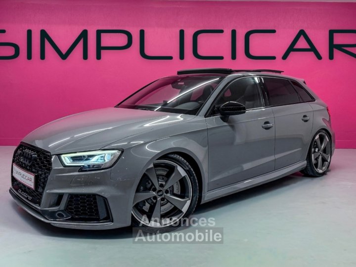 Audi RS3 SPORTBACK 25 TFSI 400 S tronic 7 Quattro - GRIS NARDO - SUIVI COMPLET - TOIT OUVRANT - CAM&Eacute;RA - GARANTIE 12 MOIS - 6