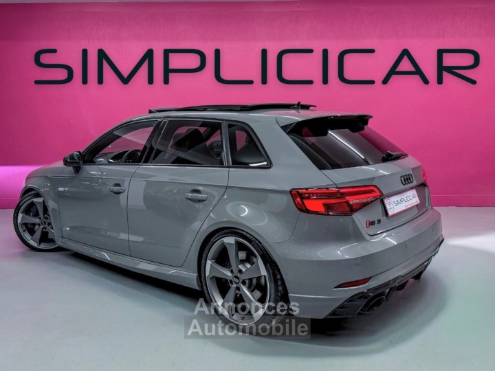 Audi RS3 SPORTBACK 25 TFSI 400 S tronic 7 Quattro - GRIS NARDO - SUIVI COMPLET - TOIT OUVRANT - CAM&Eacute;RA - GARANTIE 12 MOIS - 8