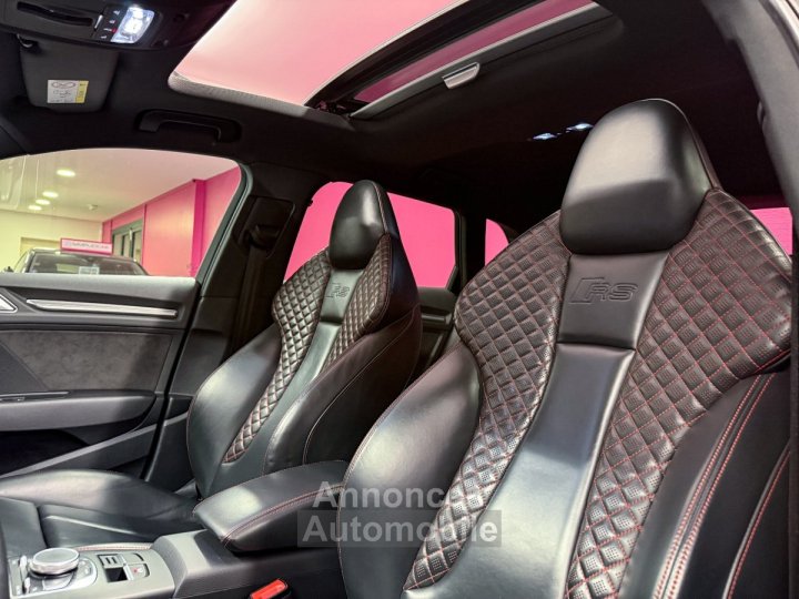 Audi RS3 SPORTBACK 25 TFSI 400 S tronic 7 Quattro - GRIS NARDO - SUIVI COMPLET - TOIT OUVRANT - CAM&Eacute;RA - GARANTIE 12 MOIS - 12