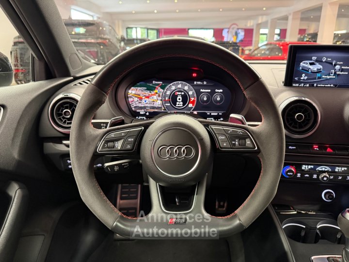 Audi RS3 SPORTBACK 25 TFSI 400 S tronic 7 Quattro - GRIS NARDO - SUIVI COMPLET - TOIT OUVRANT - CAM&Eacute;RA - GARANTIE 12 MOIS - 14