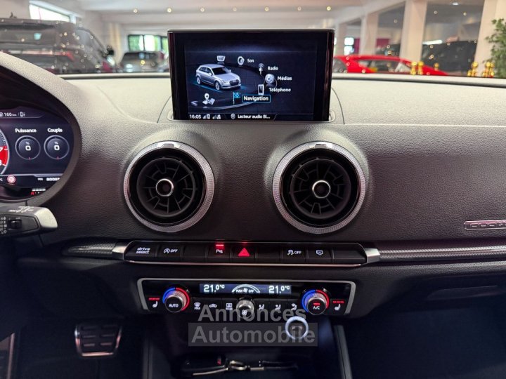 Audi RS3 SPORTBACK 25 TFSI 400 S tronic 7 Quattro - GRIS NARDO - SUIVI COMPLET - TOIT OUVRANT - CAM&Eacute;RA - GARANTIE 12 MOIS - 17