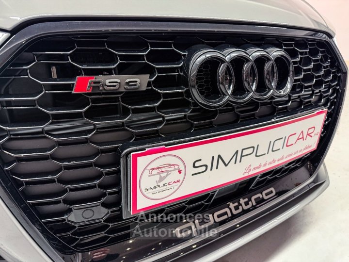 Audi RS3 SPORTBACK 25 TFSI 400 S tronic 7 Quattro - GRIS NARDO - SUIVI COMPLET - TOIT OUVRANT - CAM&Eacute;RA - GARANTIE 12 MOIS - 18