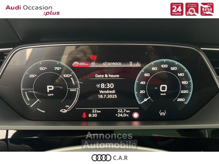 Audi Q8 E-TRON SPORTBACK e-tron Sportback 55 408 ch 114 kWh Quattro S line - 19