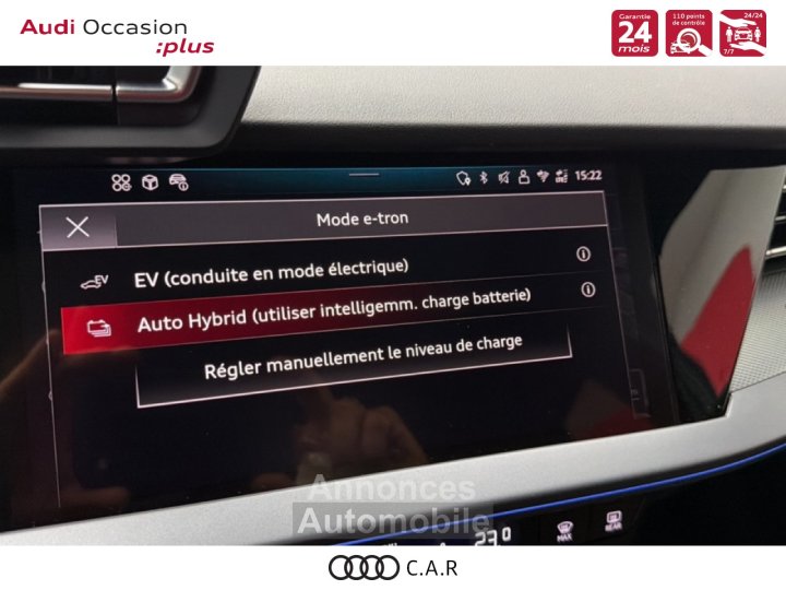 Audi A3 Sportback TFSI e Hybride rechargeable 204 S tronic 6 S line - 19