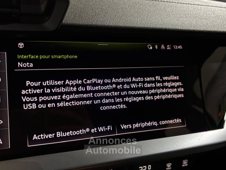 Audi A3 BERLINE Berline 35 TFSI Mild Hybrid 150 S tronic 7 S Line - 23