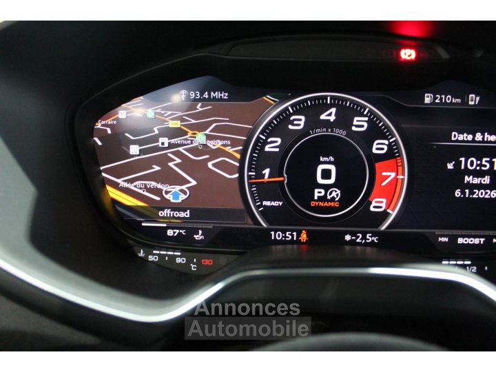 Audi TT Coup&eacute; 20 45 TFSI - 245 - BV S-tronic COUPE S-Line - COMPETITION PLUS - GARANTIE 2027 - 13
