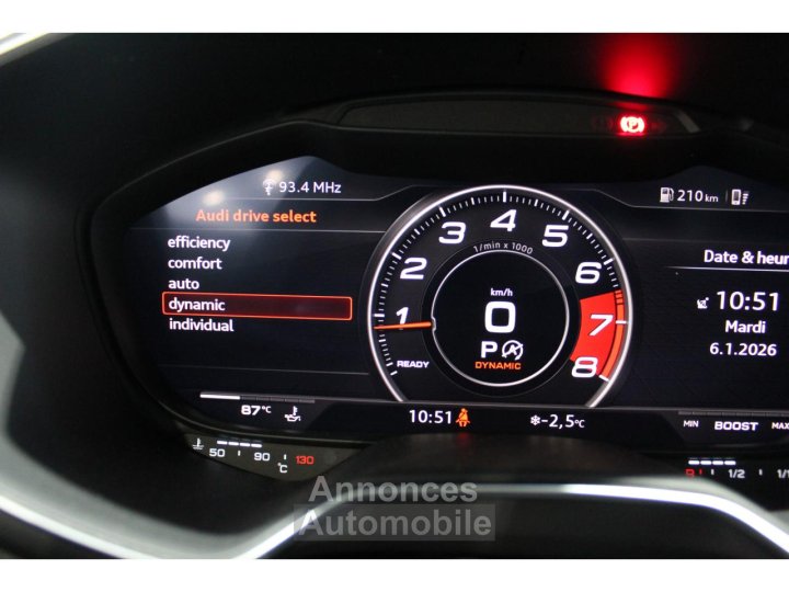 Audi TT Coup&eacute; 20 45 TFSI - 245 - BV S-tronic COUPE S-Line - COMPETITION PLUS - GARANTIE 2027 - 15