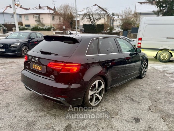 Audi A3 Sportback 20 tfsi 190 s-line quattro s-tronic bva origine france 2eme main - 5
