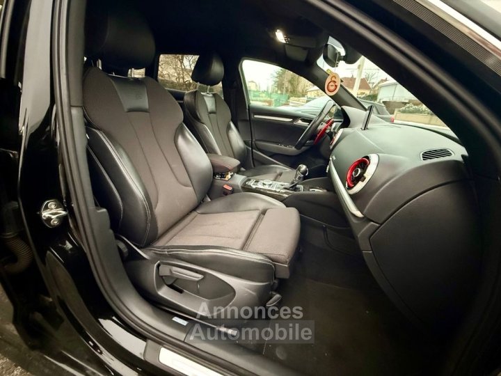 Audi A3 Sportback 20 tfsi 190 s-line quattro s-tronic bva origine france 2eme main - 17