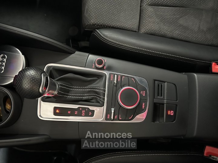 Audi A3 S Line 180 ch 18L TFSI S Tronic 7 1&egrave;re Mains ~ Radar AR ~ Jantes ROTOR ~ Feux Xenon - 24