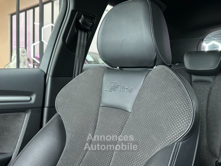 Audi A3 S Line 180 ch 18L TFSI S Tronic 7 1&egrave;re Mains ~ Radar AR ~ Jantes ROTOR ~ Feux Xenon - 26