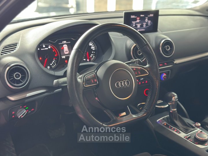 Audi A3 S Line 180 ch 18L TFSI S Tronic 7 1&egrave;re Mains ~ Radar AR ~ Jantes ROTOR ~ Feux Xenon - 38