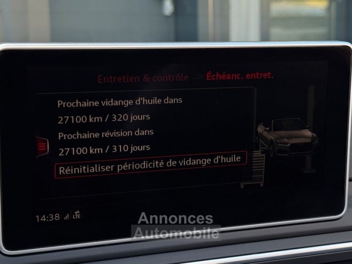 Audi A5 Cabriolet 20 TDI 190ch S line quattro tronic 7 Apple Carplay Si&egrave;ges chauffants Chauffage de nuque Virtual Cockpit - 9