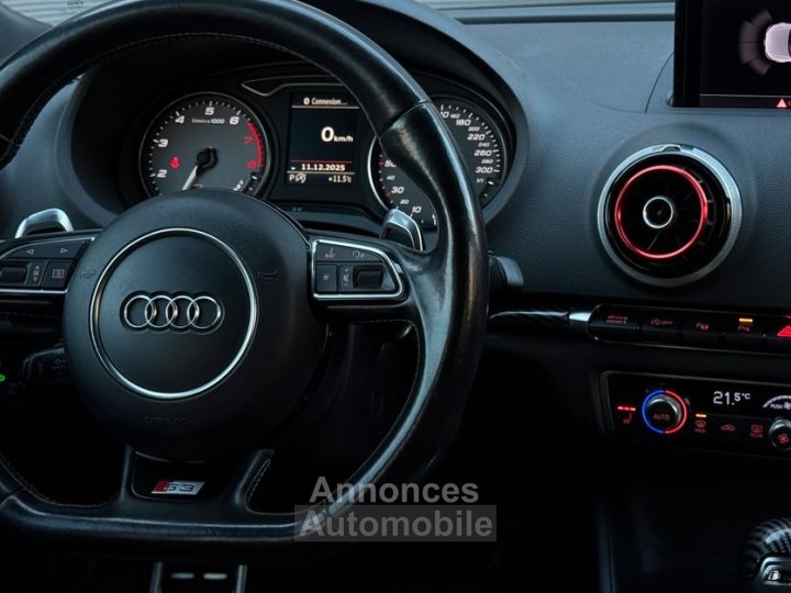 Audi S3 Sportback 20 TFSI 300ch Quattro Stronic 6 Audio Bang&Olufsen Sièges RS avant chauffants Radar 360° - 7