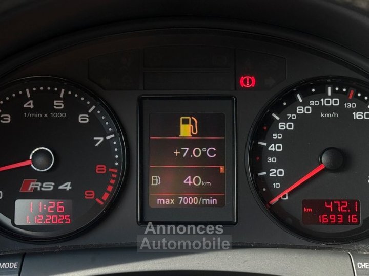 Audi RS4 Avant 42 V8 420ch quattro BVM6 PACK F1 Syst&egrave;me Audio BOSE Bleu Sprint Radar AV et AR Si&egrave;ges chauffants - 5