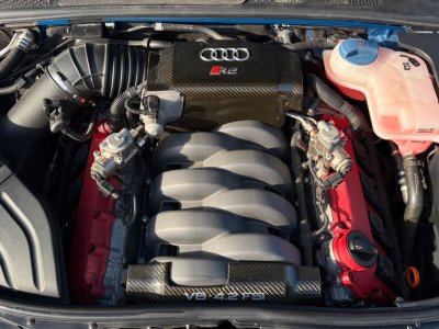 Audi RS4 Avant 42 V8 420ch quattro BVM6 PACK F1 Syst&egrave;me Audio BOSE Bleu Sprint Radar AV et AR Si&egrave;ges chauffants   - 11