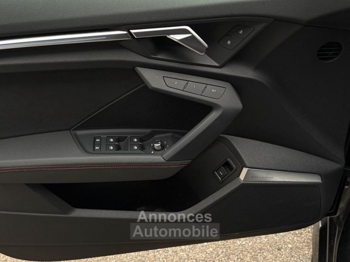 Audi RS3 Sportback 25 TFSI 400ch quattro S tronic 7 Garantie 07-2027 Financement -Système audio Bang & Olufsen Sièges chauffants Échappement sport RS Toit ou - 8