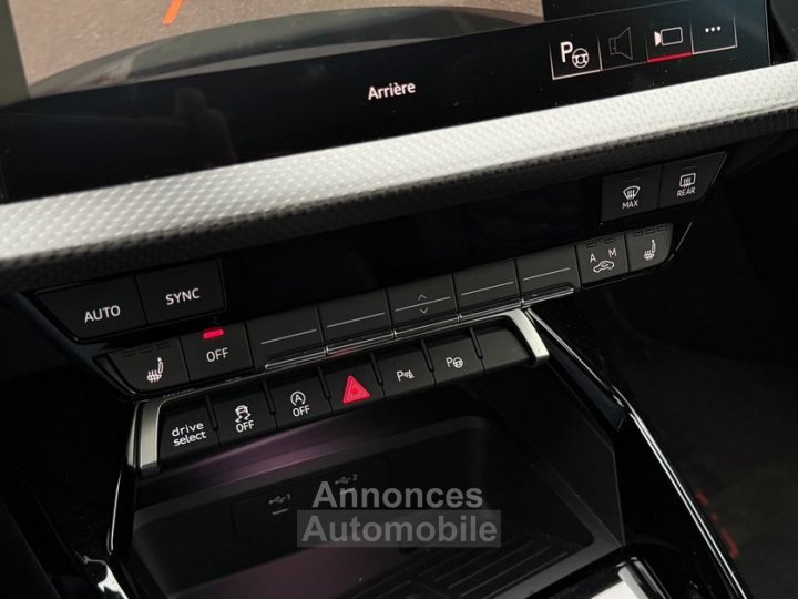 Audi RS3 Sportback 25 TFSI 400ch quattro S tronic 7 Garantie 07-2027 Financement -Système audio Bang & Olufsen Sièges chauffants Échappement sport RS Toit ou - 9