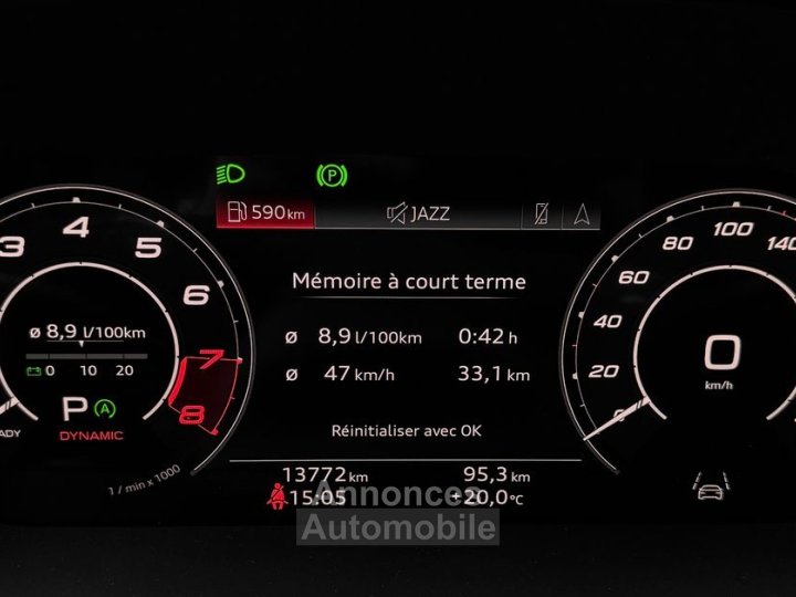 Audi RS3 Sportback 25 TFSI 400ch quattro S tronic 7 Garantie 07-2027 Financement -Système audio Bang & Olufsen Sièges chauffants Échappement sport RS Toit ou - 10