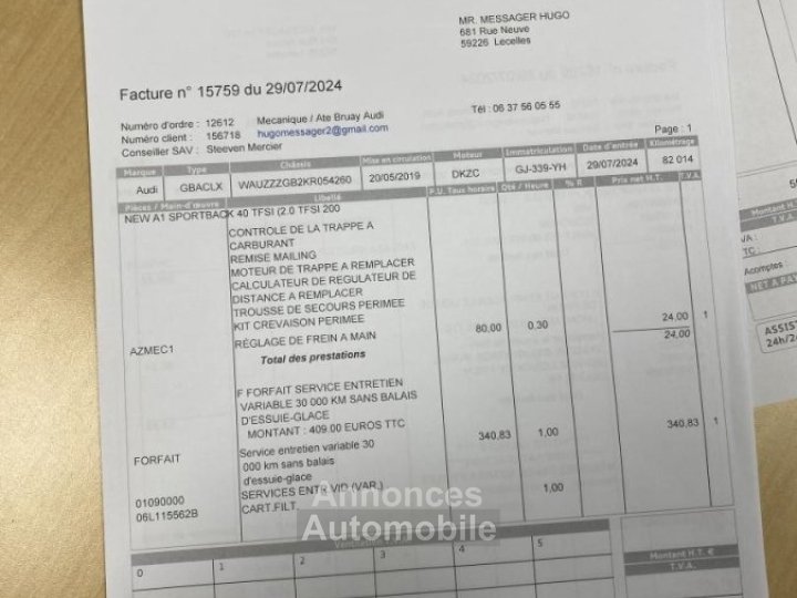 Audi A1 Sportback 40 TFSI 200CH S LINE S TRONIC 6 - 11