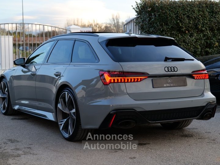 Audi RS6 c8 40 v8 600 ch gris nardo 1ere mains francaise - 3