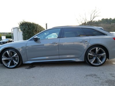 Audi RS6 c8 40 v8 600 ch gris nardo 1ere mains francaise   - 4