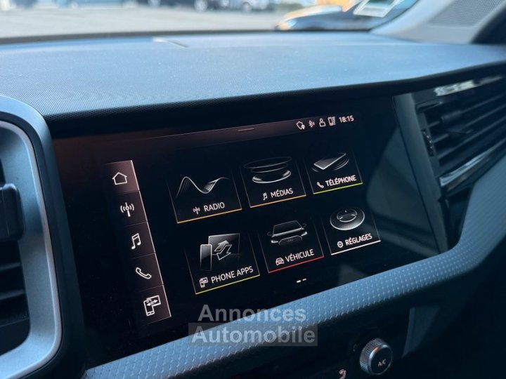Audi A1 Sportback 30 TFSI 110ch Design Luxe S tronic 7 430 euros par mois Cam&eacute;ra AR R&eacute;gulateur-Limiteur de vitesse Acc&egrave;s et d&eacute;marrage sans cl&eacute; - 8