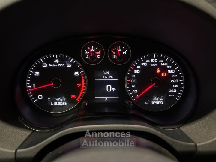 Audi A3 Sportback 12 tfsi 105ch ambiente s-tronic sieges chauffants xenon radars av-ar clim bi-zone - 11