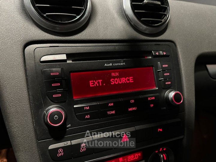 Audi A3 Sportback 12 tfsi 105ch ambiente s-tronic sieges chauffants xenon radars av-ar clim bi-zone - 34