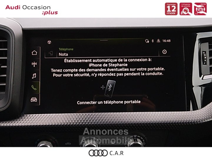 Audi A1 Sportback 25 TFSI 95 ch BVM5 Entry - 16