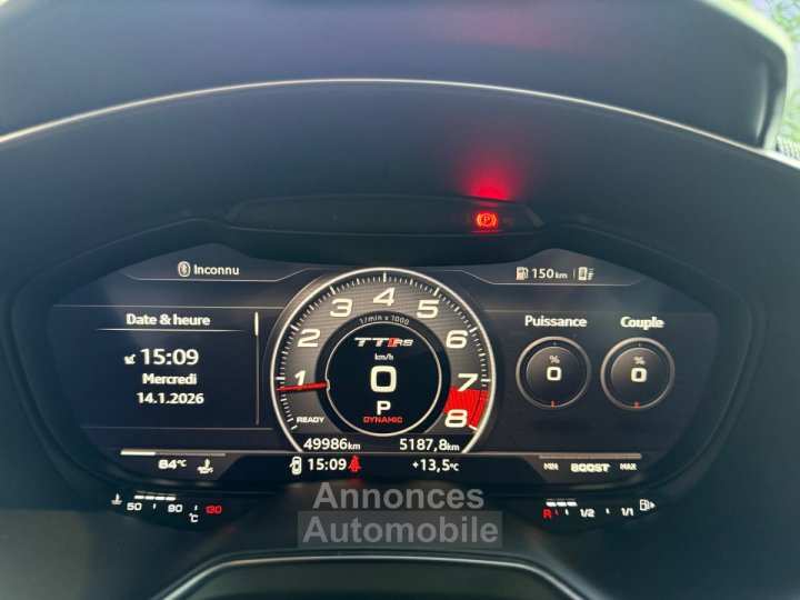 Audi TT RS COUPE 25 TFSI 400 S tronic 7 Quattro / Moteur DAZA / Fran&ccedil;aise - 22