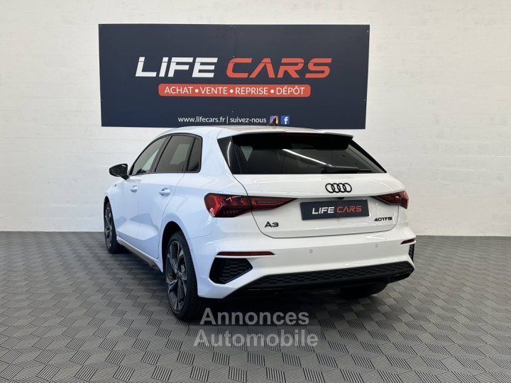 Audi A3 Sportback (8y) 40 TFSI e 204ch S line 2021 3&egrave;me main entretien complet 375,61&euro; /mois* - 8