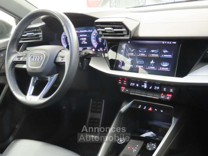 Audi A3 35TFSi Sedan SLine STronic LED-CUIR-NAVI-CAMERA - 9