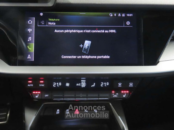 Audi A3 35TFSi Sedan SLine STronic LED-CUIR-NAVI-CAMERA - 14