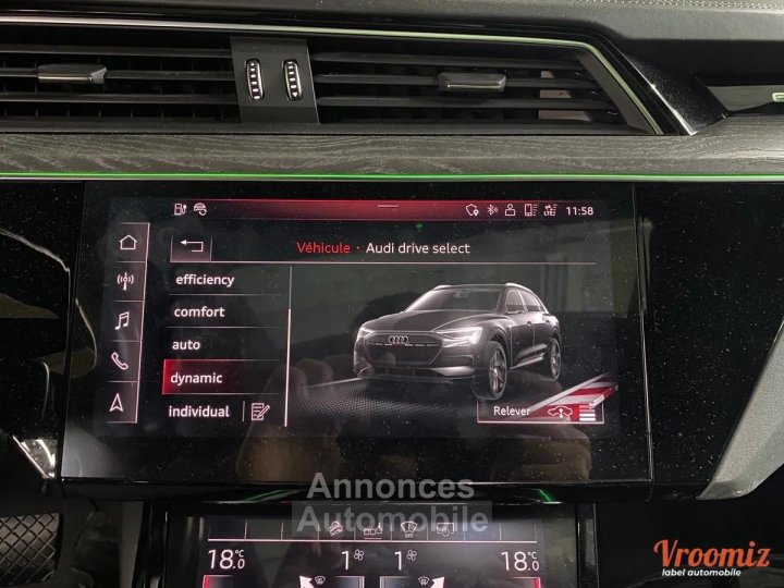 Audi e-tron 55 Avus Extended Quattro 489 cv I BANG & OLUFSEN - CARPLAY - TOIT OUVRANT - SOH 91% - 64
