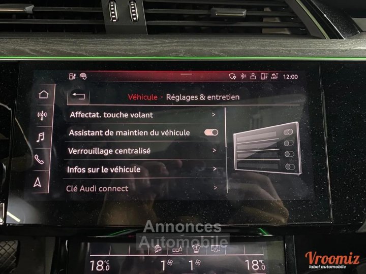 Audi e-tron 55 Avus Extended Quattro 489 cv I BANG & OLUFSEN - CARPLAY - TOIT OUVRANT - SOH 91% - 72
