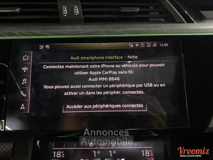 Audi e-tron 55 Avus Extended Quattro 489 cv I BANG & OLUFSEN - CARPLAY - TOIT OUVRANT - SOH 91% - 74