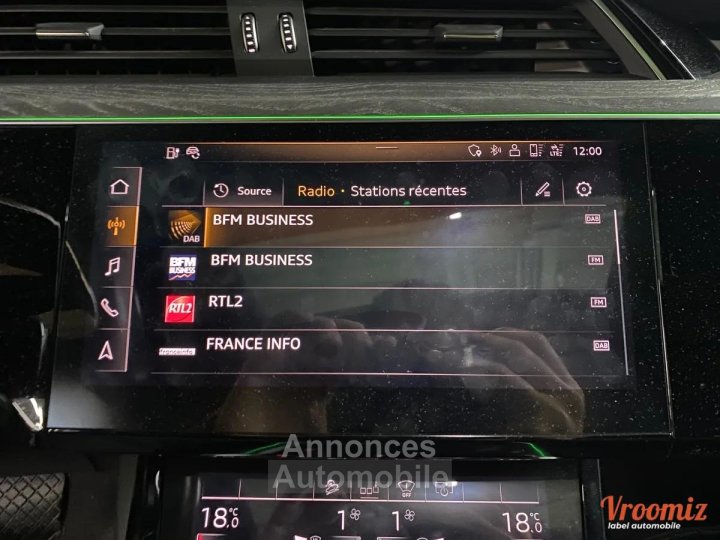 Audi e-tron 55 Avus Extended Quattro 489 cv I BANG & OLUFSEN - CARPLAY - TOIT OUVRANT - SOH 91% - 75