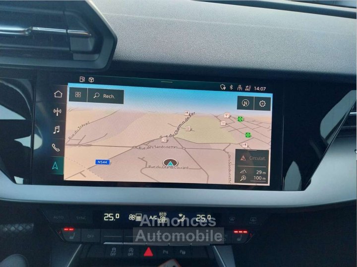 Audi A3 S line tronic-CUIR-GPS-CARPLAY-GARANTIE12MOIS - 15
